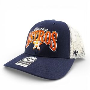 Houston Astros Keystone Trucker Hat '47 Brand Mesh Back Adjustable Snapback NEW